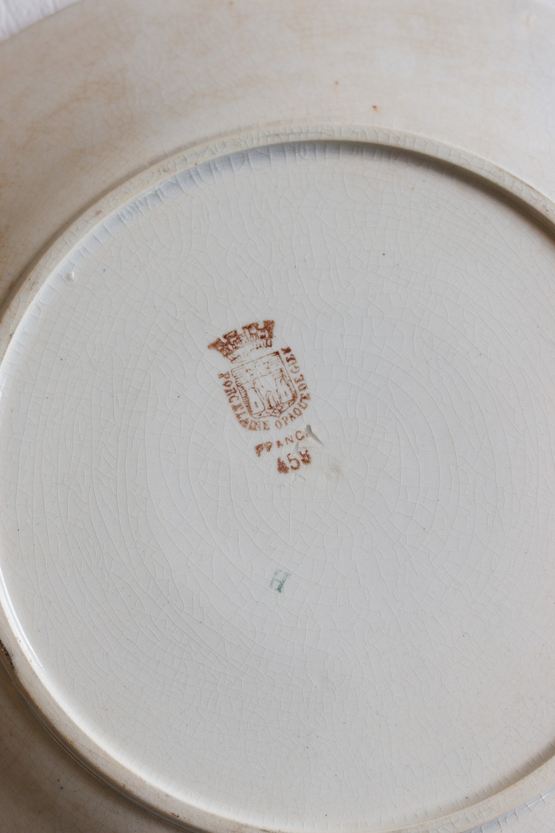 set of 10 turn of the century french gien plates