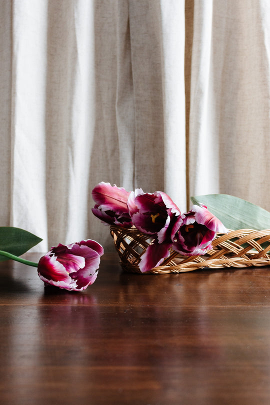 vintage french baguette basket