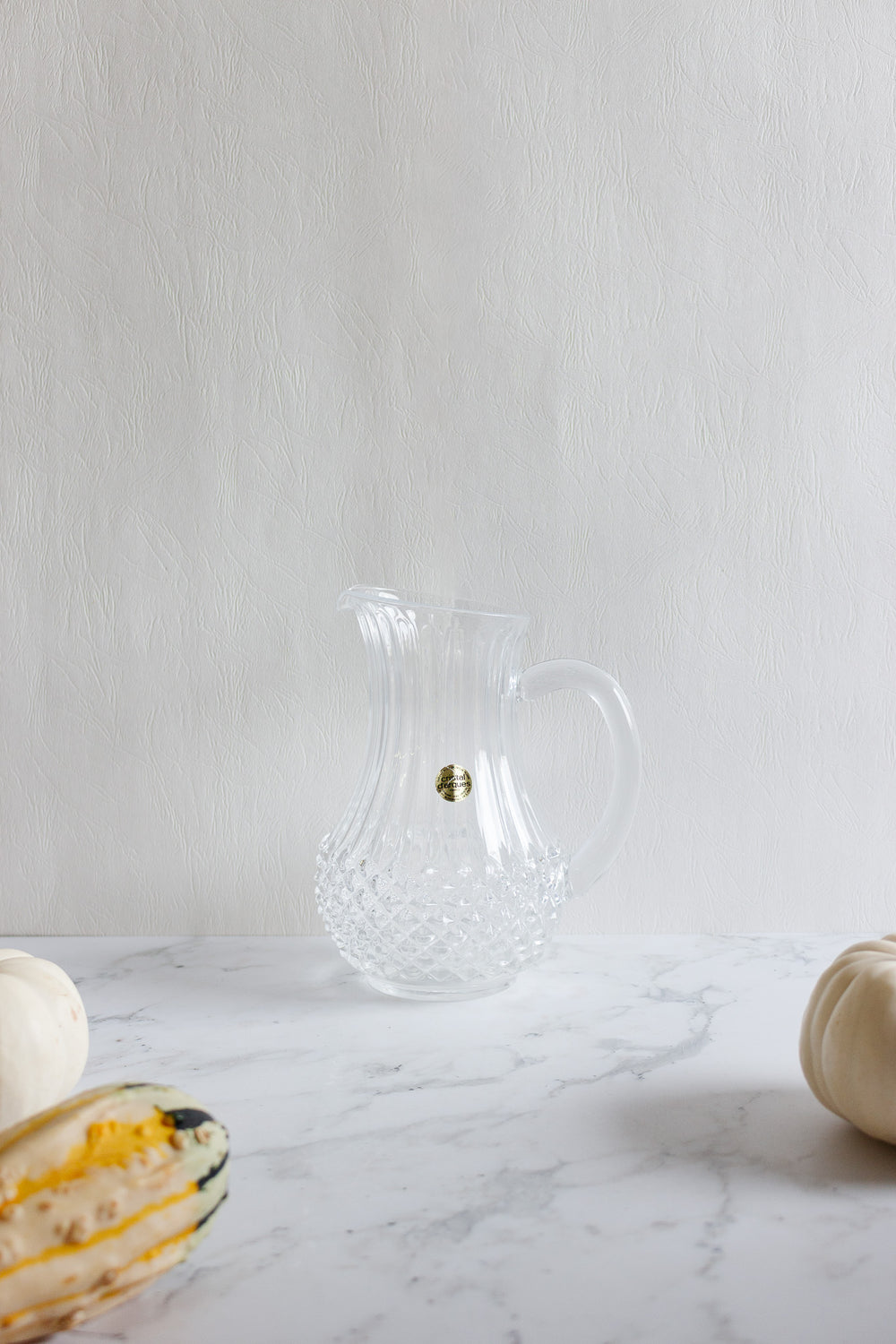 vintage french cristal d'arques water pitcher