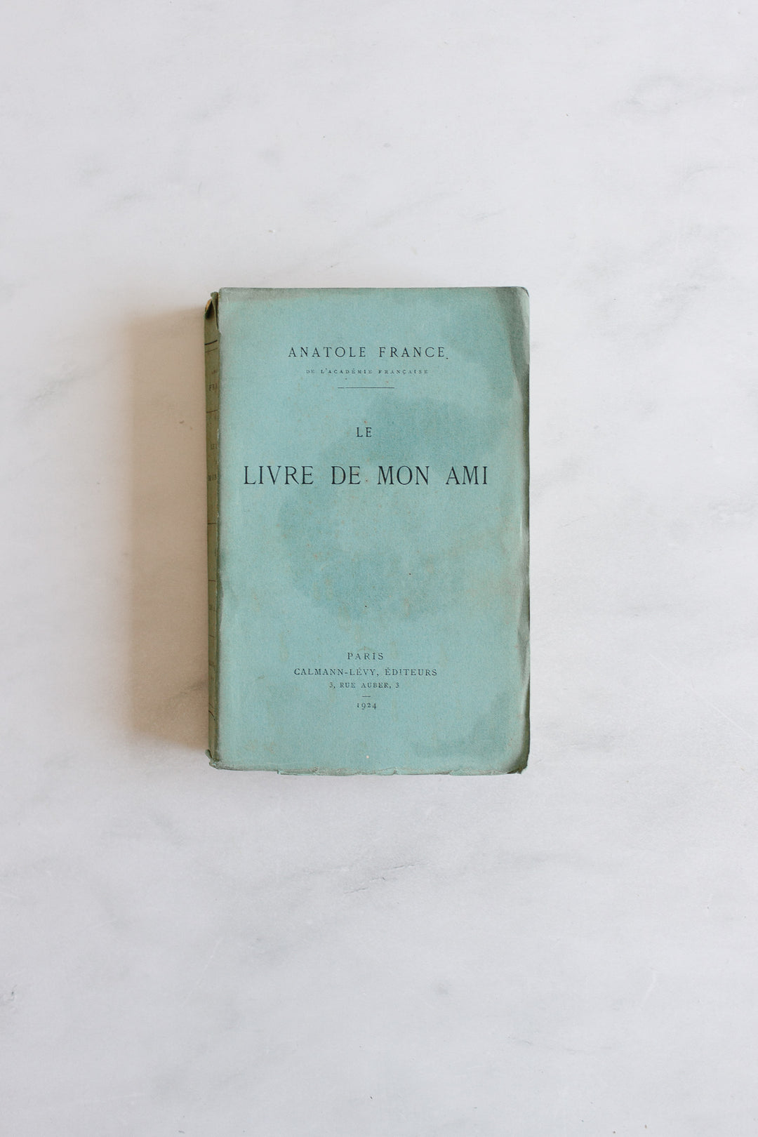 antique french Anatole France "livres bleu"