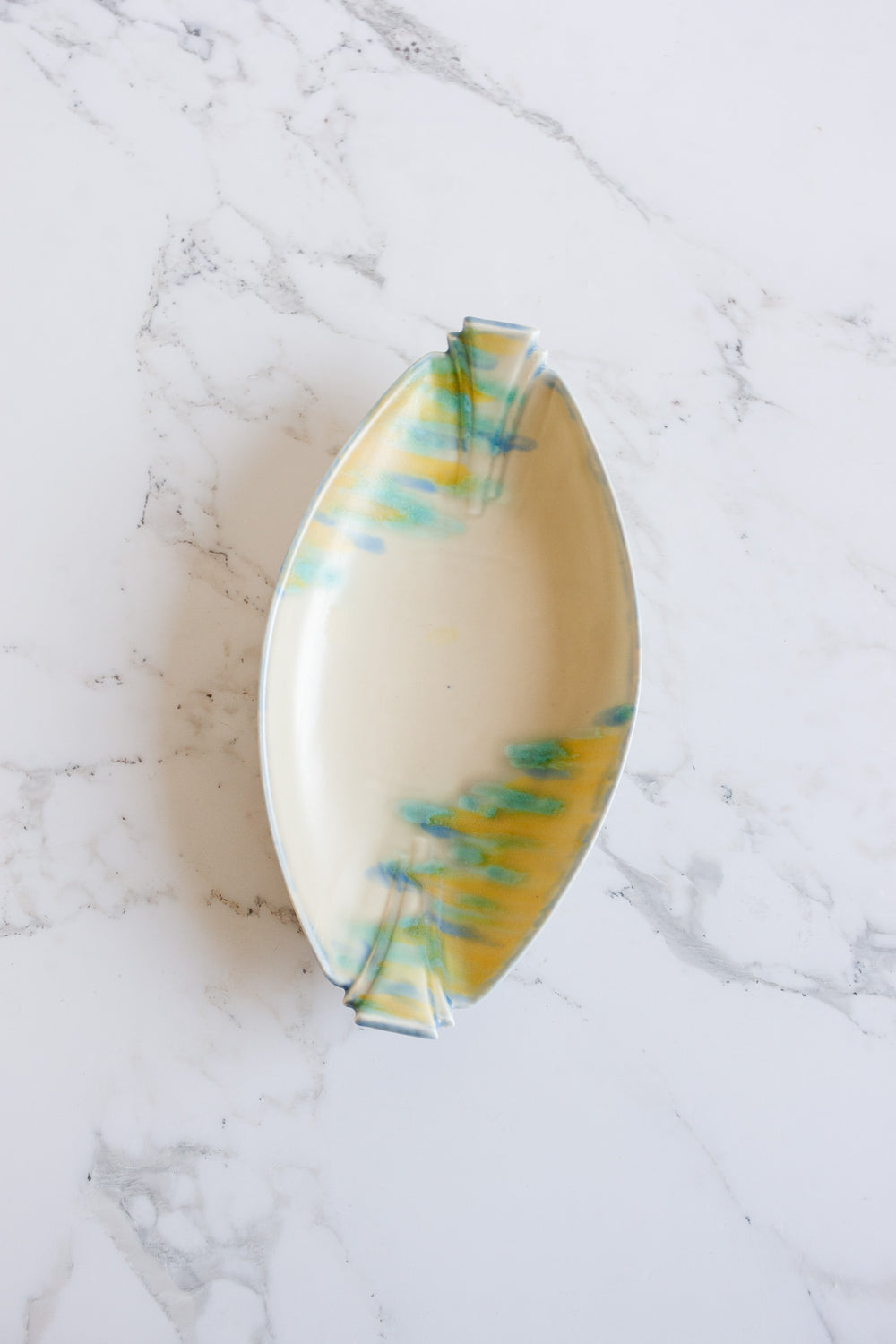 rare art deco style midcentury carltonware oval dish