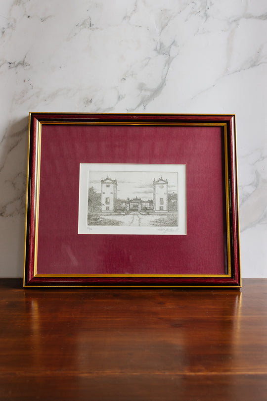 vintage italian woodblock print