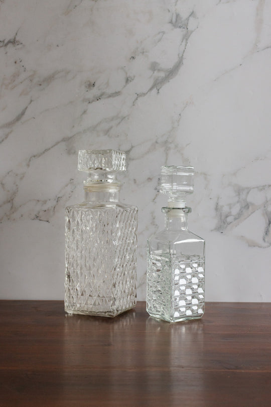 vintage french cut glass decanter