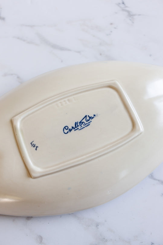 rare art deco style midcentury carltonware oval dish