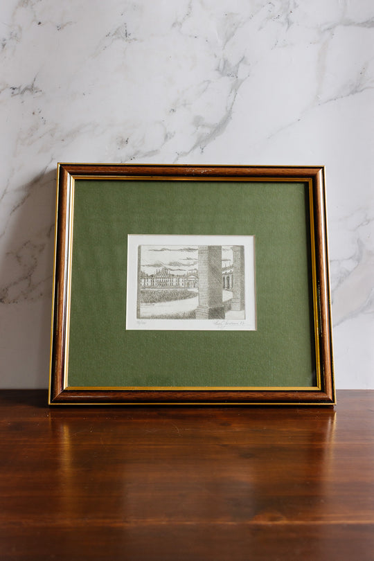 vintage italian woodblock print