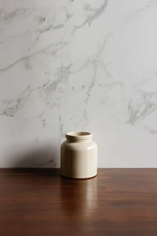 vintage quintessentially french mustard jar