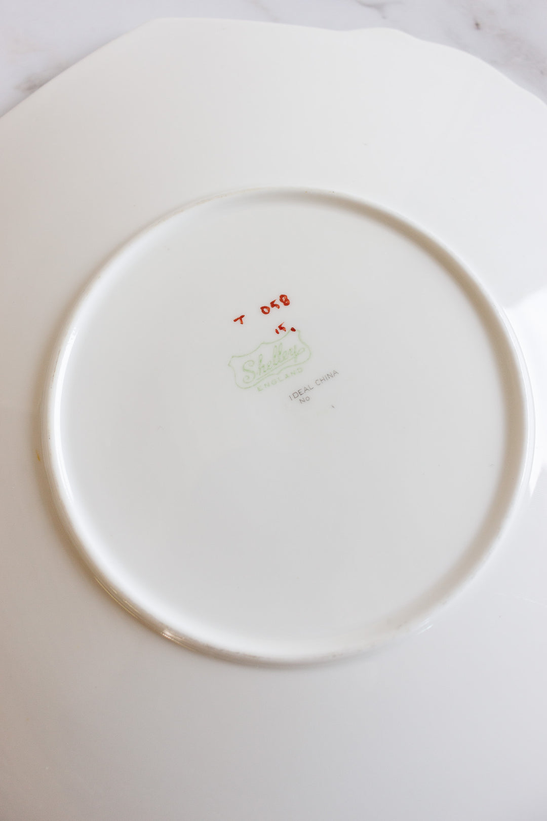 handpainted art deco Shelley cake plate