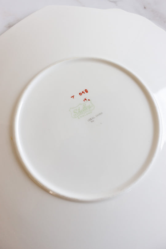 handpainted art deco Shelley cake plate