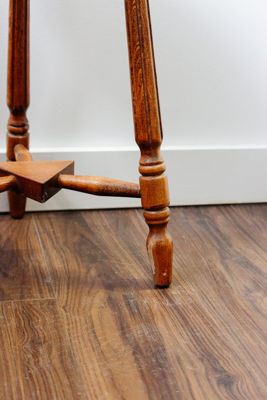 vintage french farmhouse turned leg stool