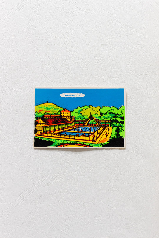 1970s french "new old stock" velvet postcards, sets of 3