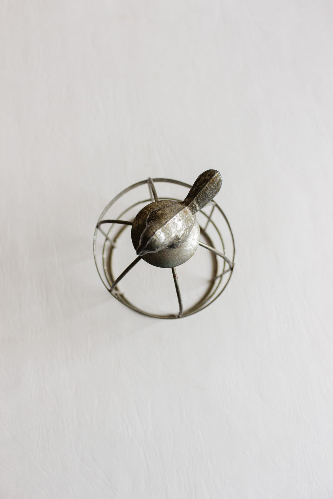 vintage french bird cage pocket watch cloche with ceramic base