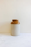 extra large vintage french glazed stoneware jar