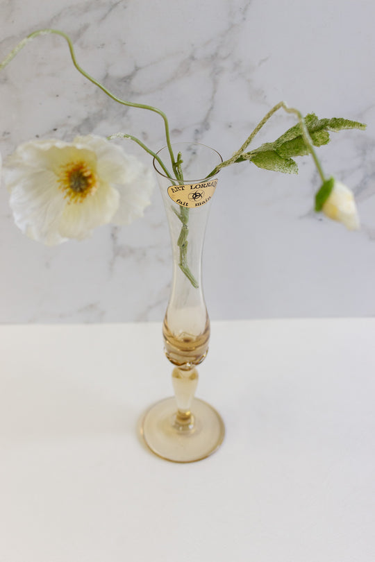 vintage french "art lorraine" glass solifore vase