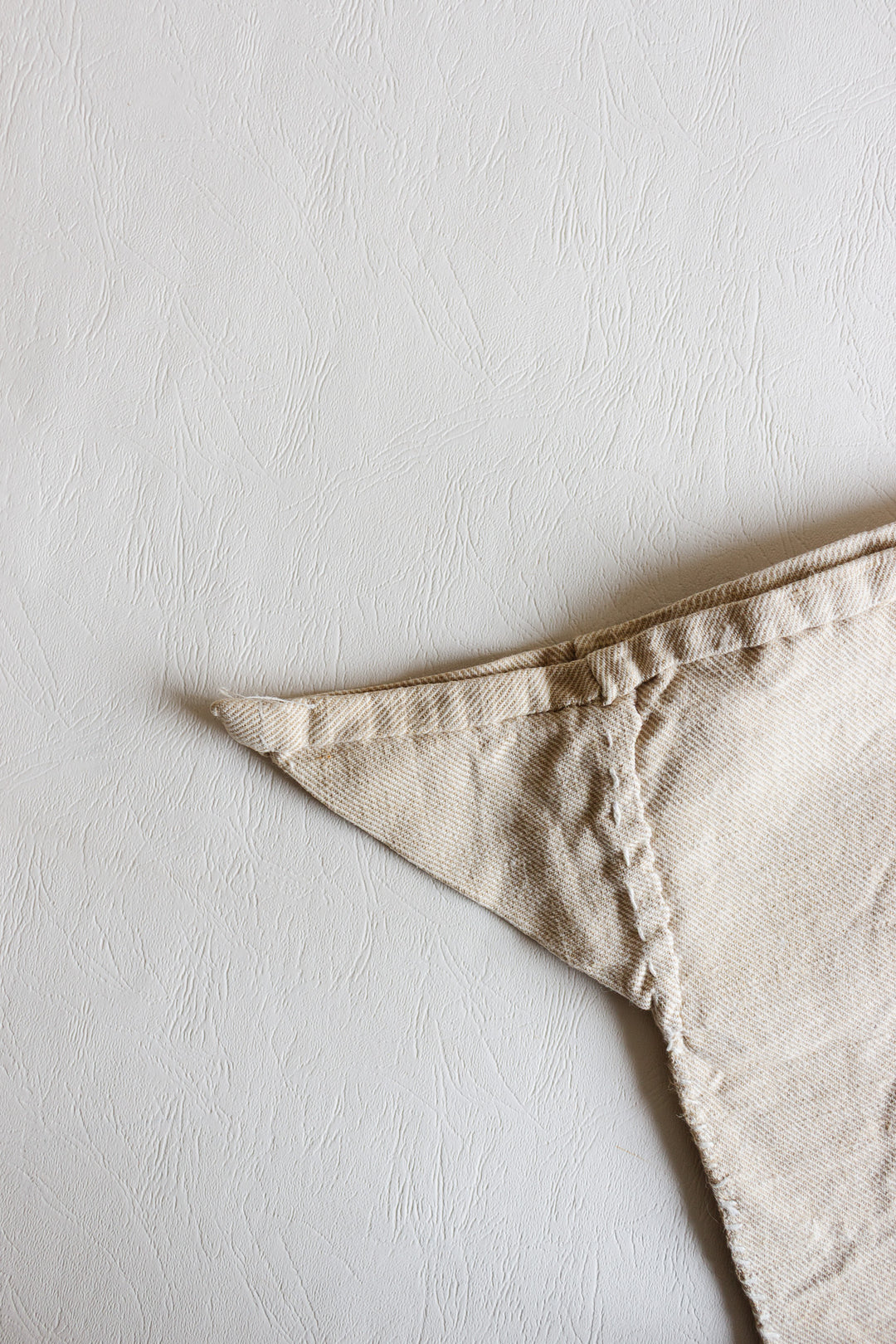 large antique french woven linen grain sack