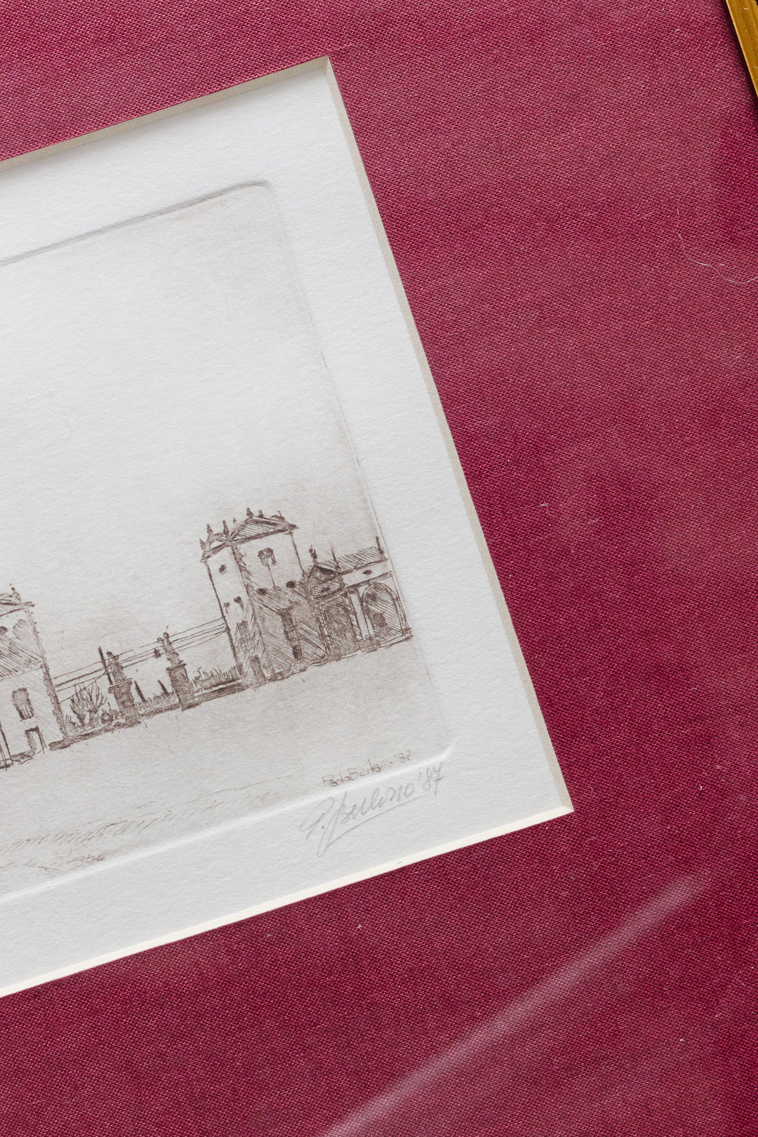 vintage italian woodblock print