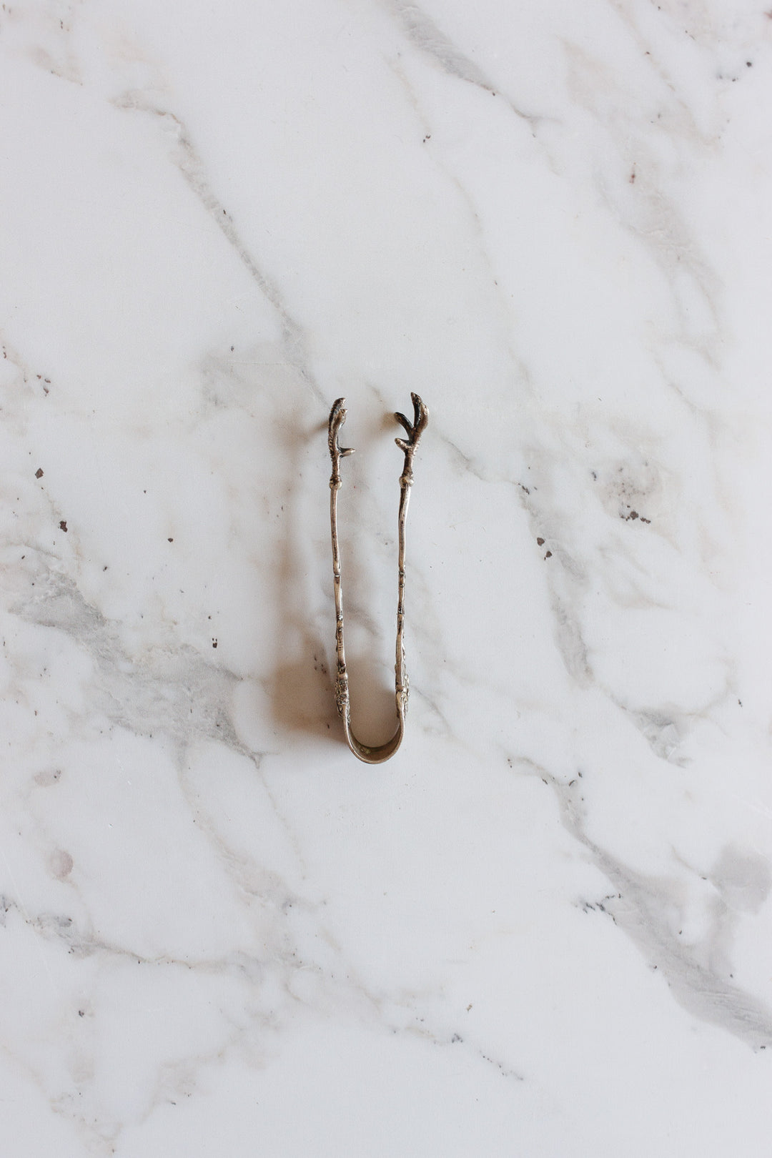 antique french silver ice tongs