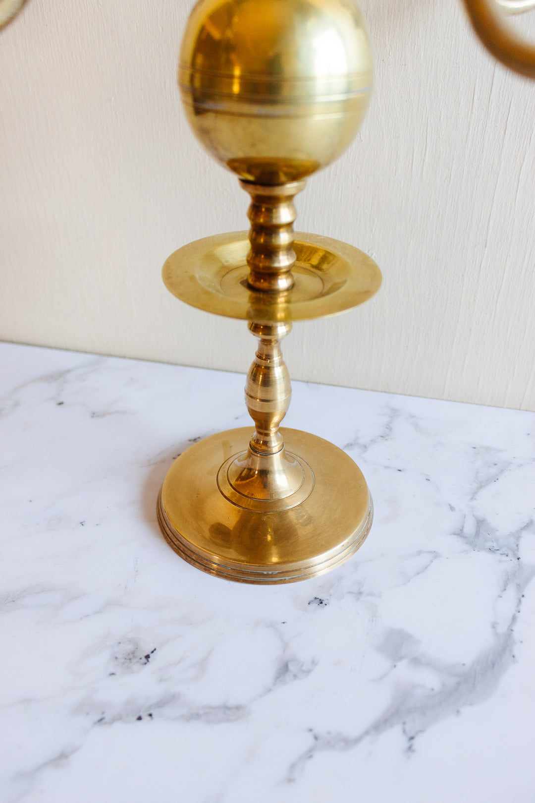 vintage french brass candelabra