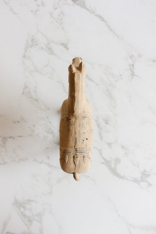 vintage french terra cotta horse