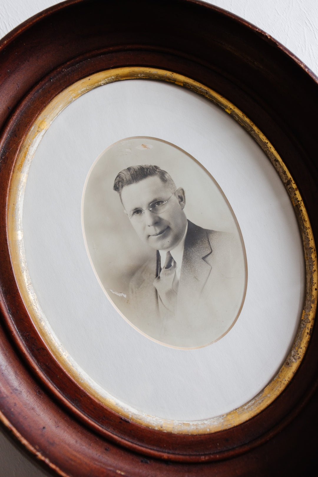 pair of antique french oval portraits