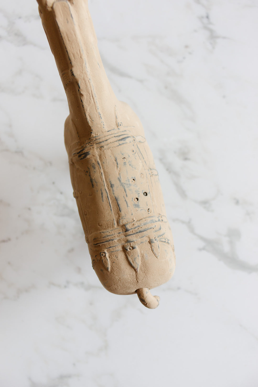 vintage french terra cotta horse