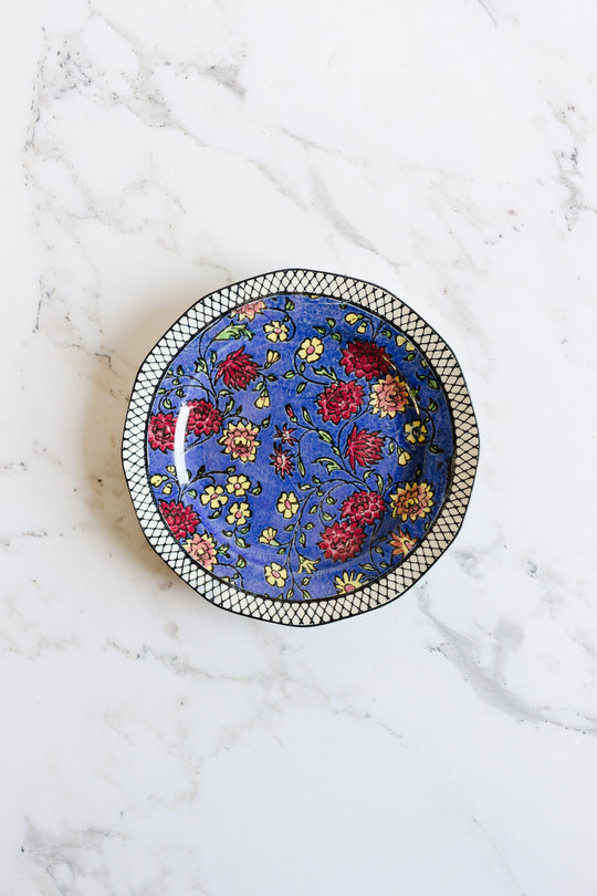 rare art deco royal doulton "Persian anemone" dessert plate