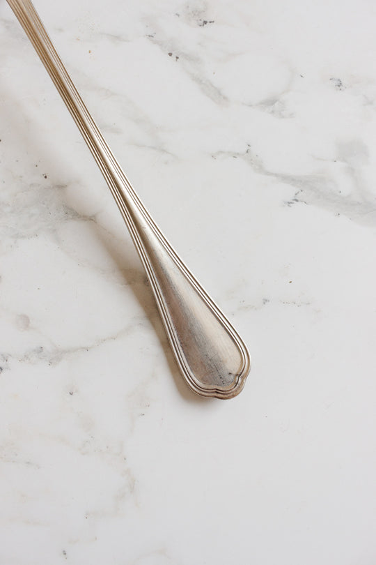 antique french silverplate kitchen ladle