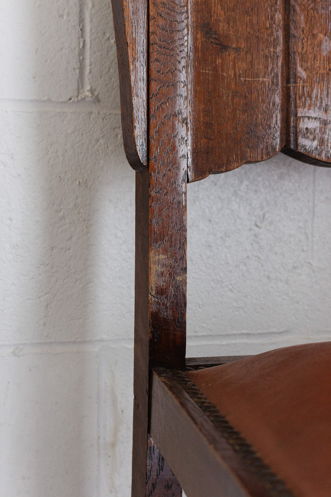 set of 6 floral carved art deco wood chairs