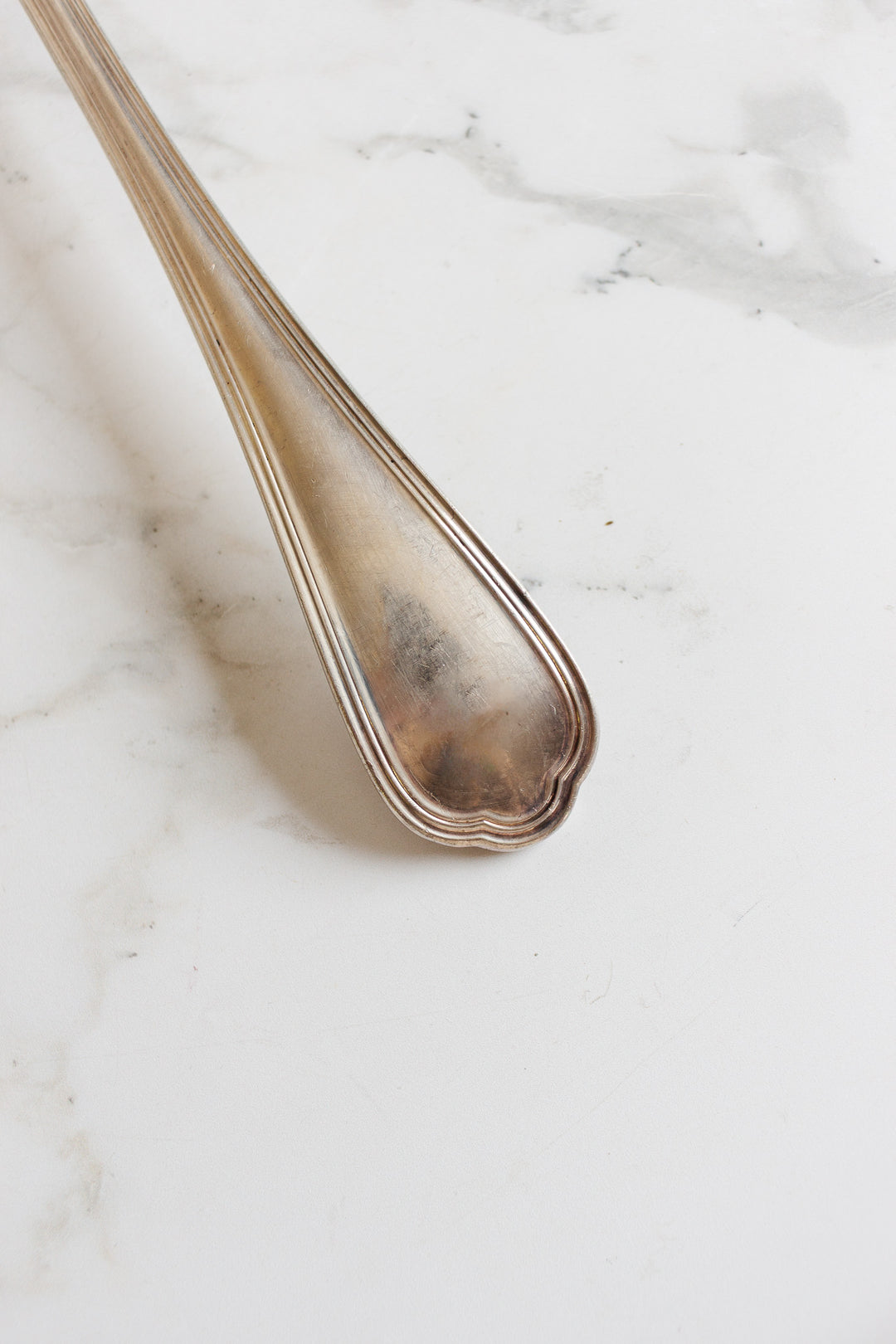 antique french silverplate kitchen ladle