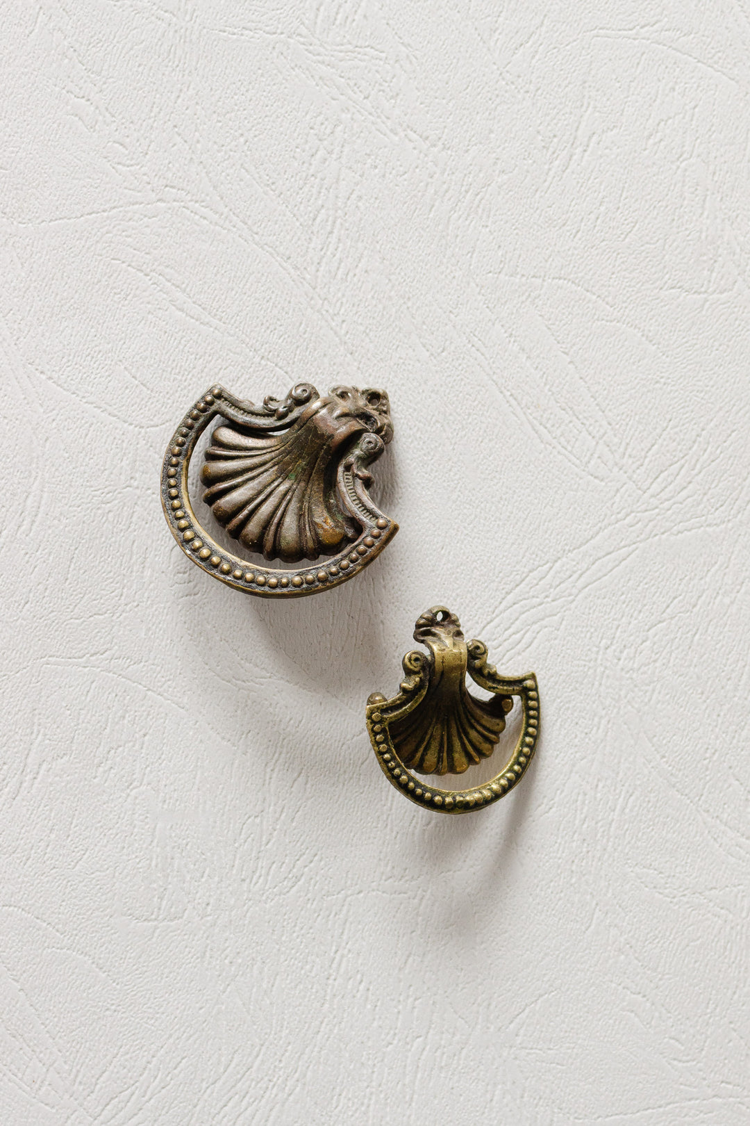antique french brass drawer pull