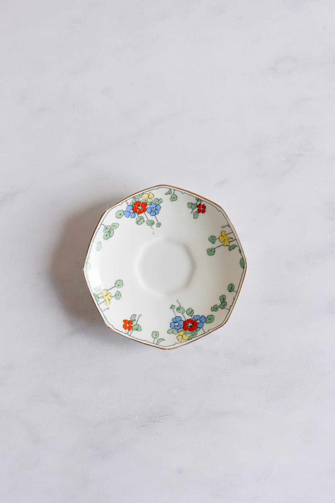 rare art deco hand painted teacup by royal doulton