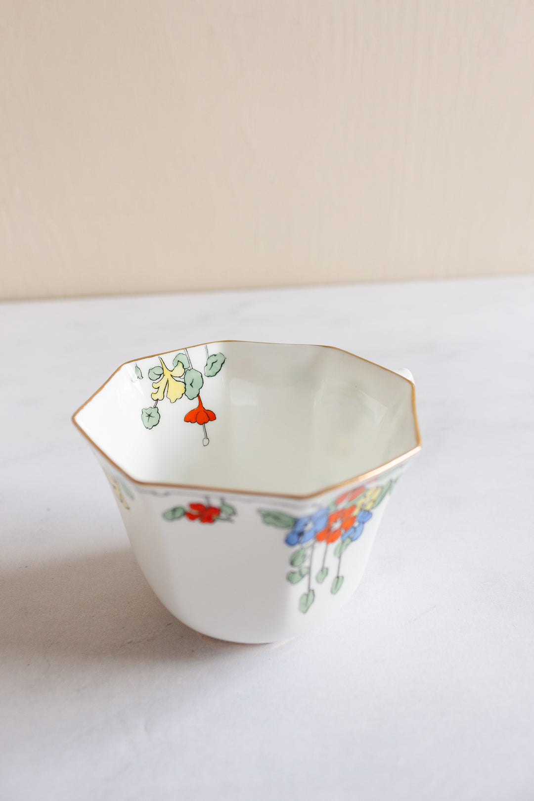 rare art deco hand painted teacup by royal doulton