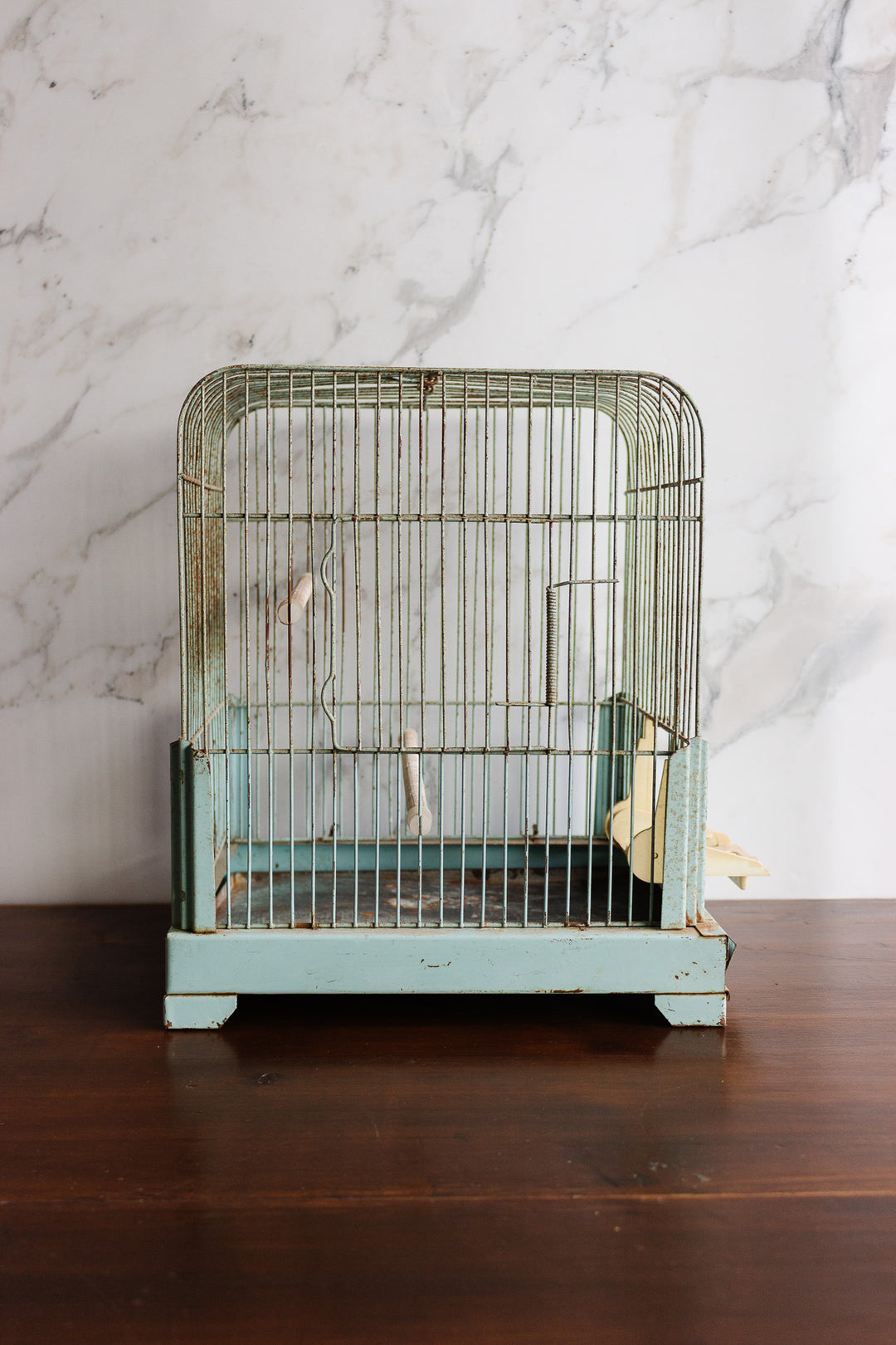 vintage french metal birdcage