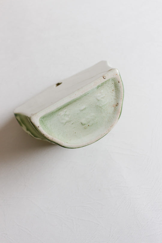 vintage french hand painted porcelain "alumettes" holder