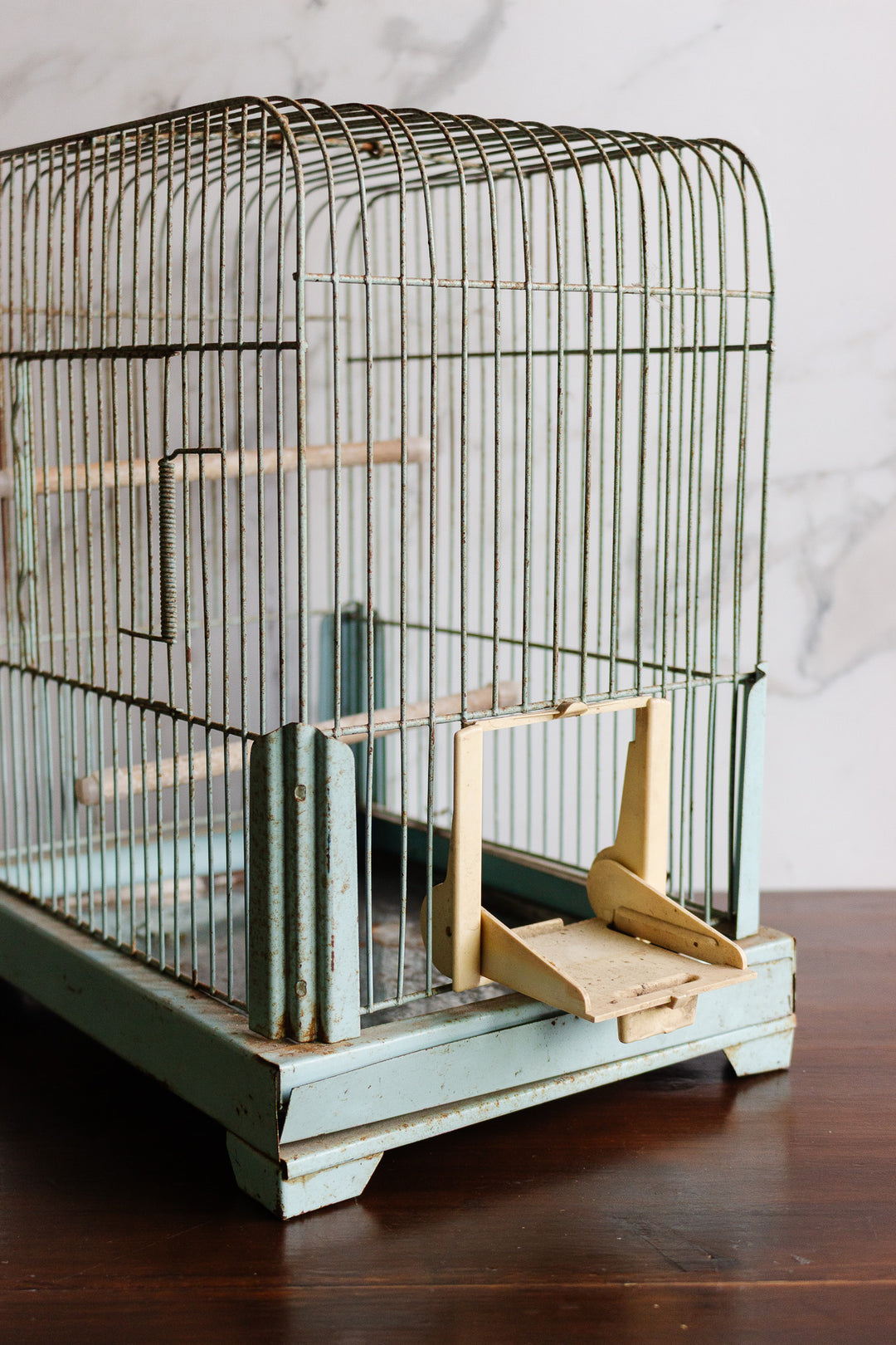 vintage french metal birdcage