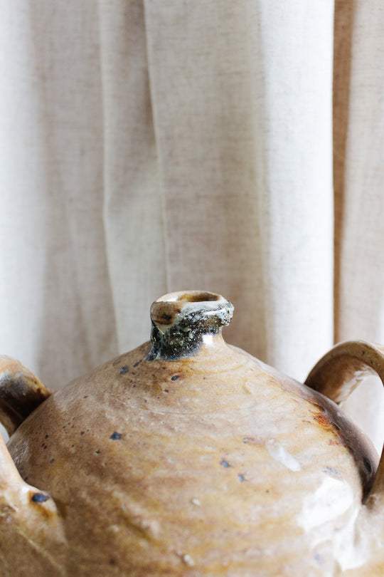 antique french stoneware vessel