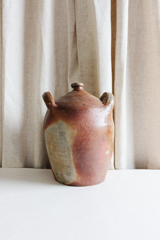 antique french stoneware vessel