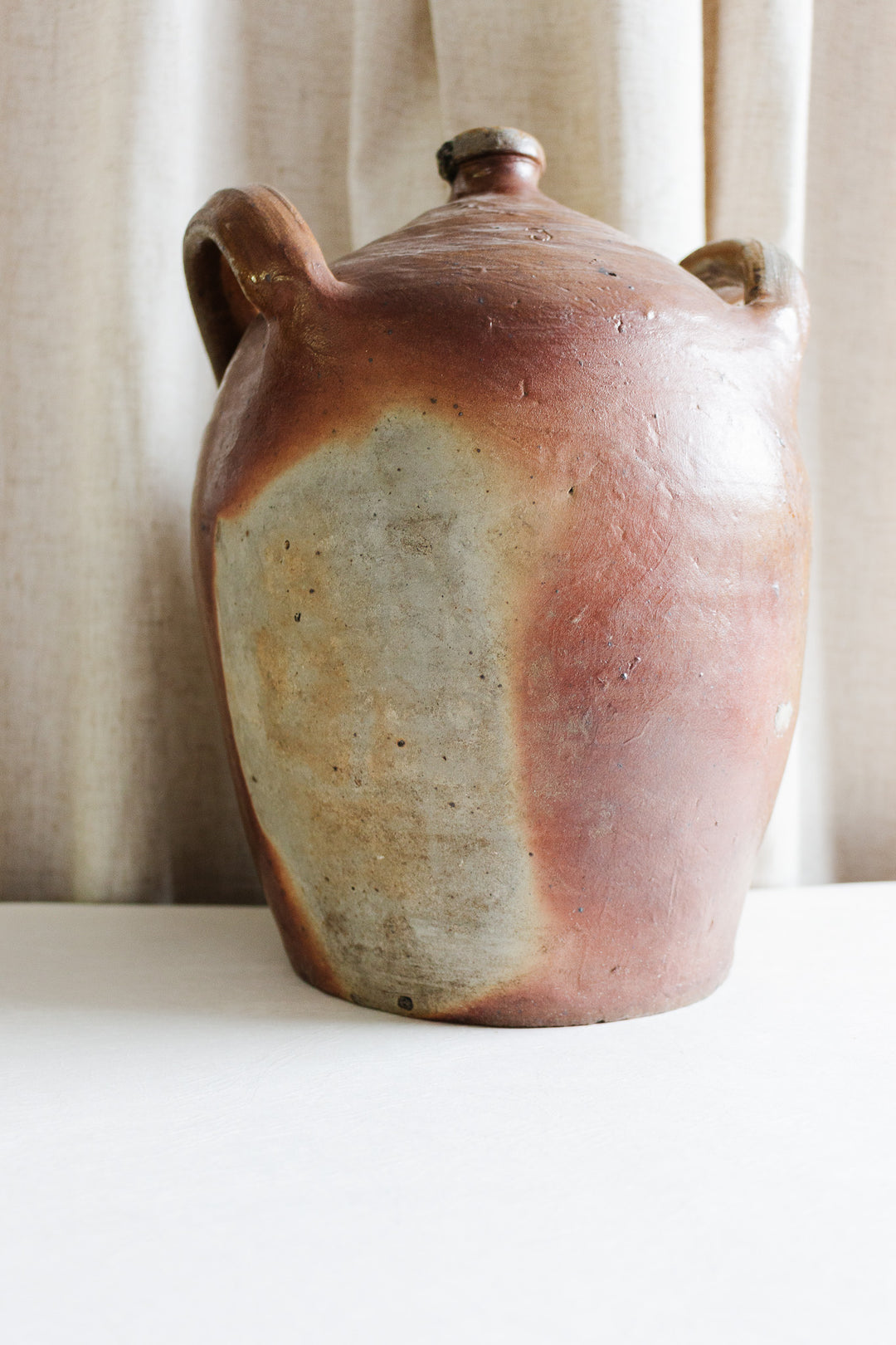 antique french stoneware vessel