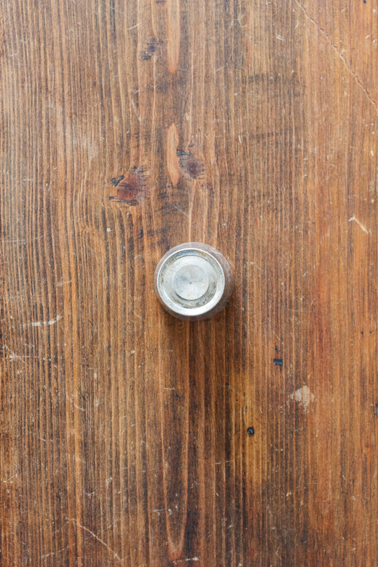 vintage french silverplate christening cup