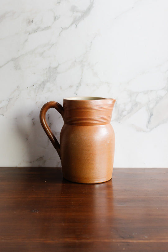 vintage french "grès de berry" pitcher