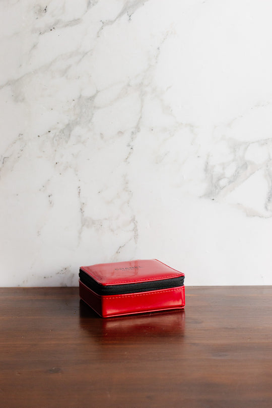 discontinued Chanel red makeup case