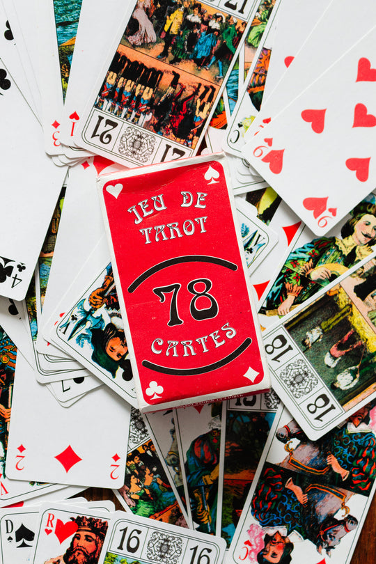 vintage french tarot deck 78