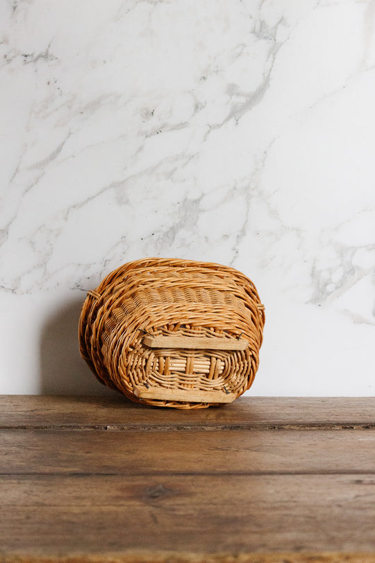 vintage french "panier carré"