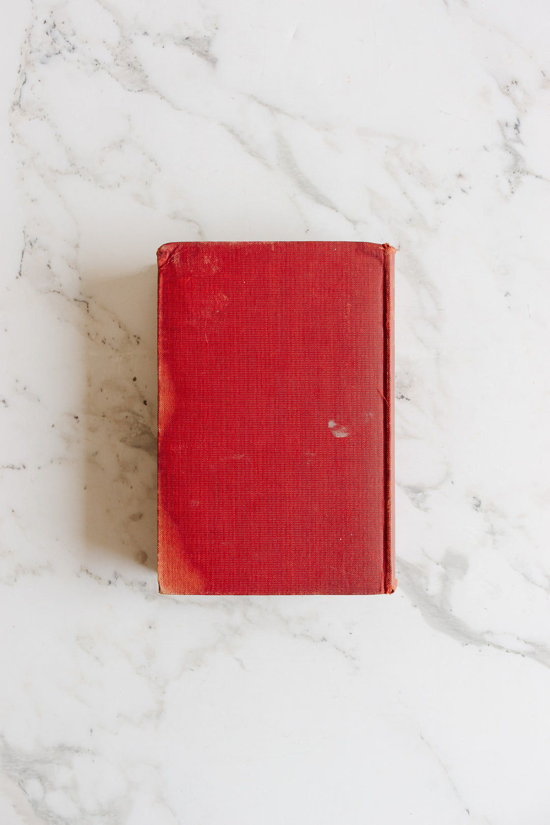 vintage english trio of hardcover books, shades of red