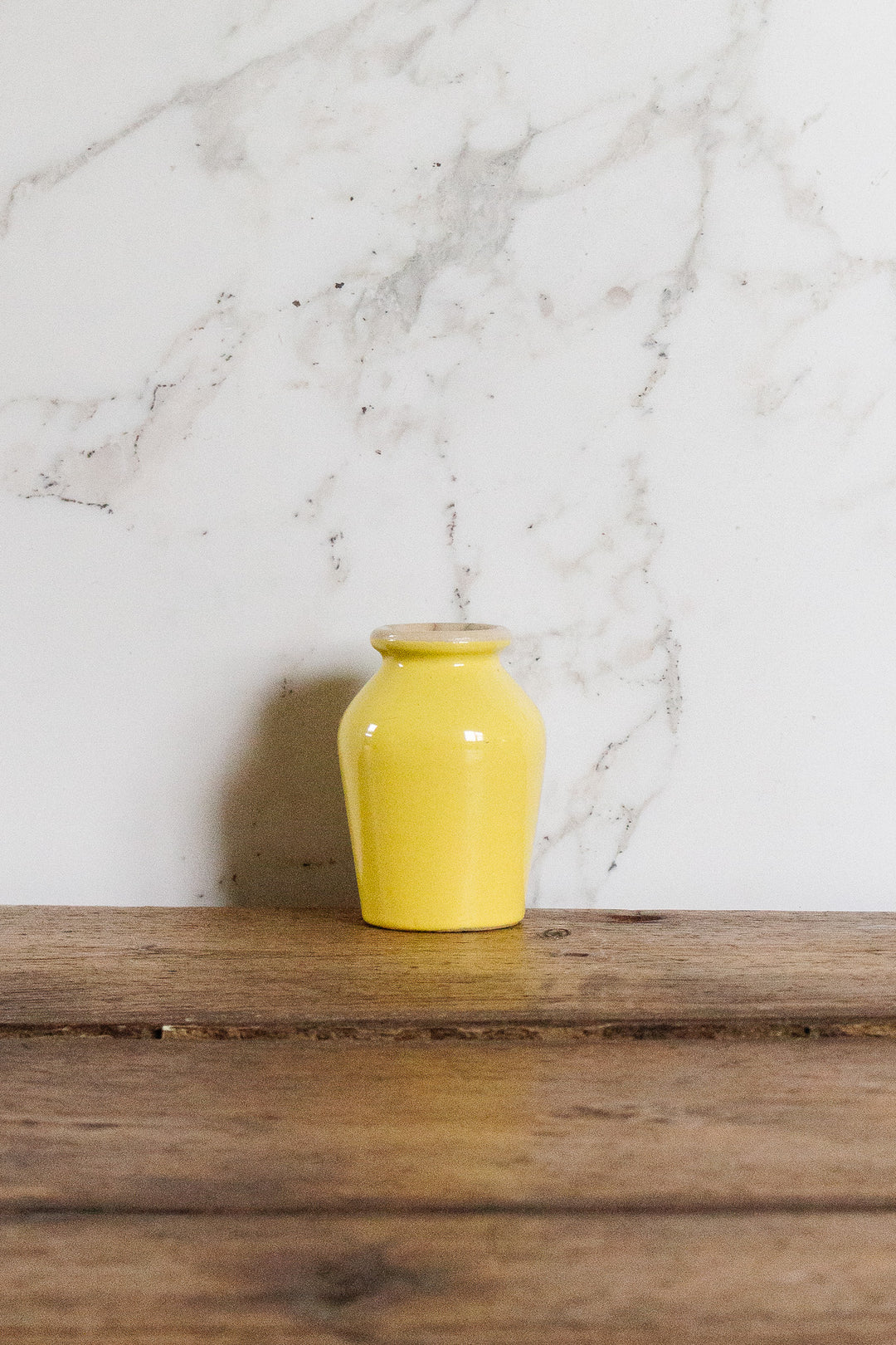 vintage french mustard jar with hand written typography