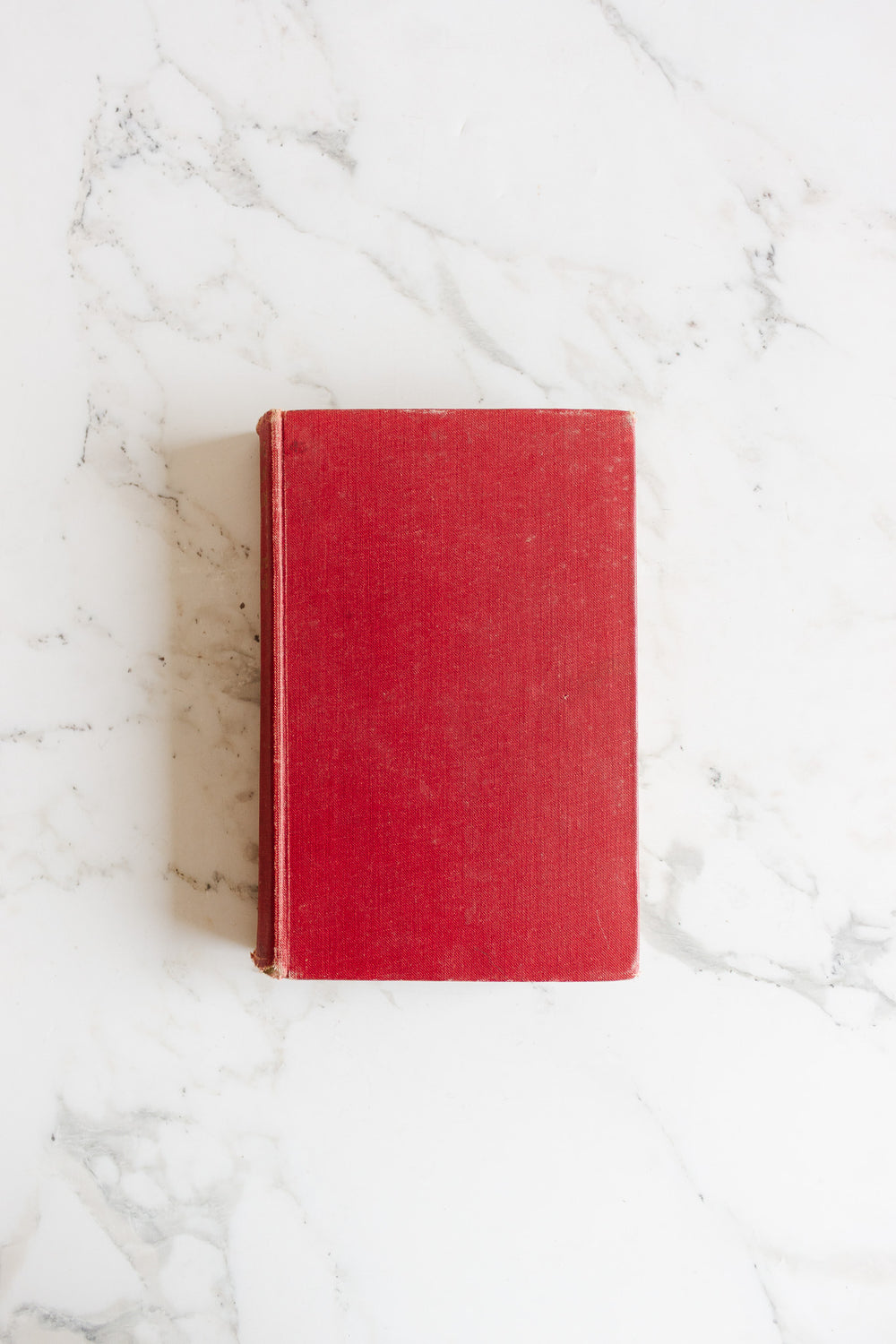 vintage english trio of hardcover books, shades of red