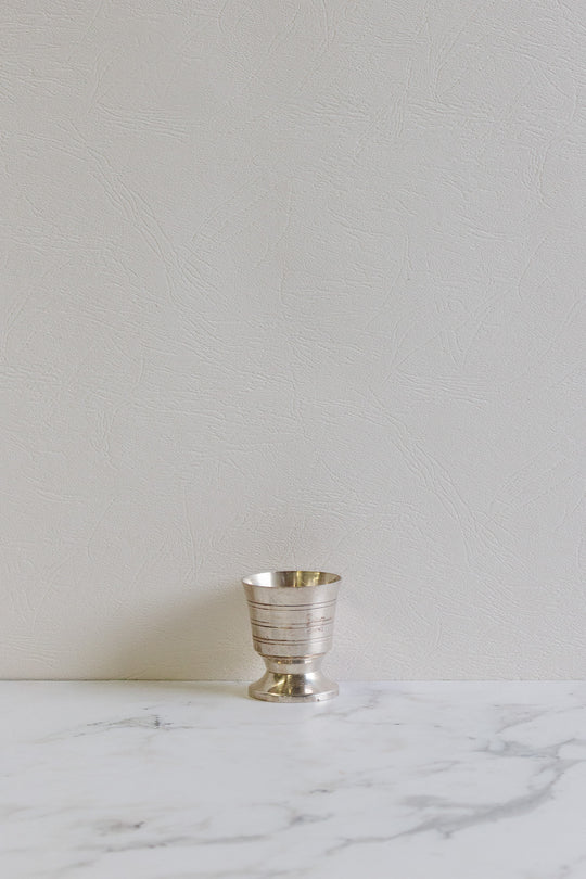 antique french silver plate "coquetier"