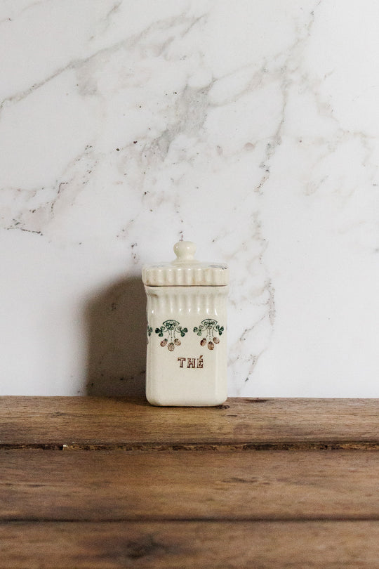 rare 1920s french st. uze porcelain tea cannister