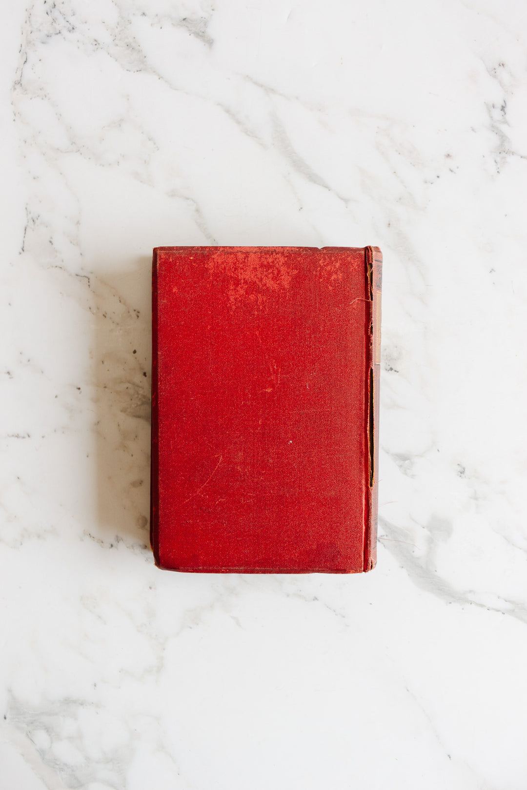 vintage english trio of hardcover books, shades of red