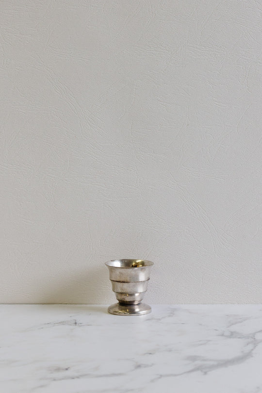 antique french silver plate "coquetier"