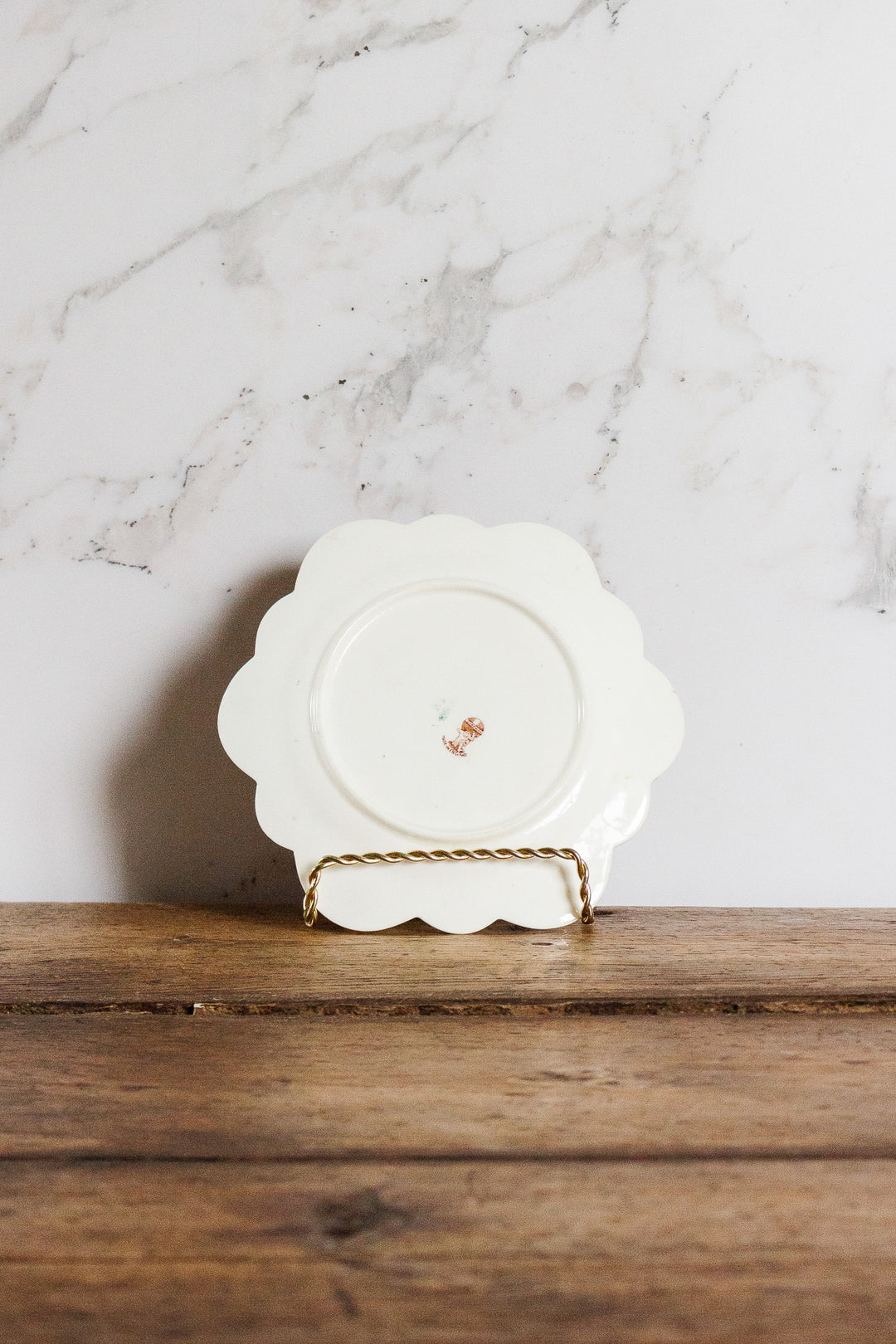 rare turn of the century chapman england floral plate with raised swirl texture